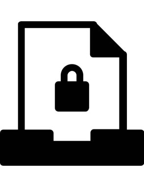 dosya belgesi düz simge vektör çizimi