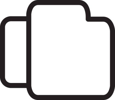 Kağıt simgesinin vektör illüstrasyonu