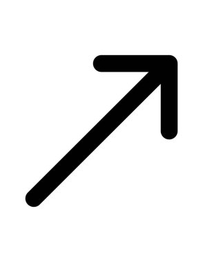 ok düz ikon vektör illüstrasyonu