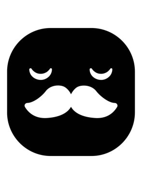 emoji düz ikon vektör çizimi