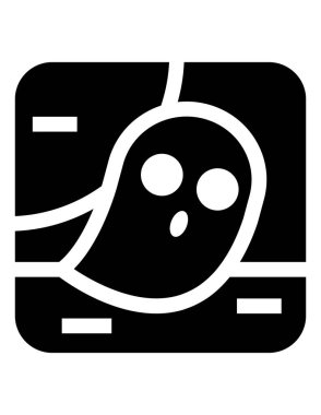 Cadılar Bayramı düz ikon vektör çizimi