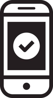 akıllı telefon simgesi vektör illüstrasyonu