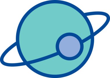 evren simgesi, gezegen uzay vektör çizimi