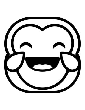 maymun düz ikon vektör çizimi