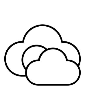 hava durumu web simgesi vektör illüstrasyonu