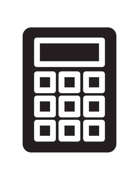 Icono Calculadora Ilustración Vectorial — Vector de stock