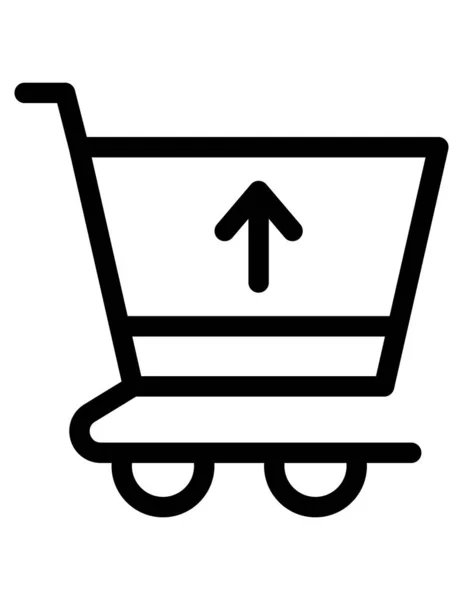 Online Shopping Flache Symbol Vektor Illustration — Stockvektor