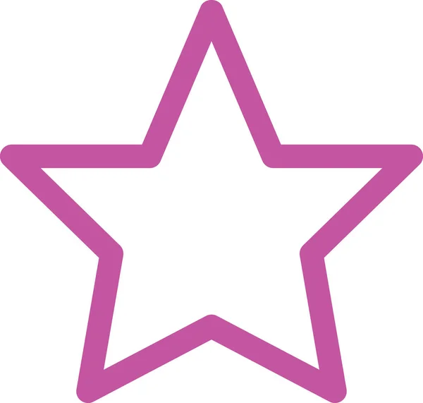 Εικονίδιο Διανύσματος Αστέρων Στυλ Είναι Επίπεδη Σύμβολο Ροζ Χρώμα Στρογγυλεμένες — Διανυσματικό Αρχείο