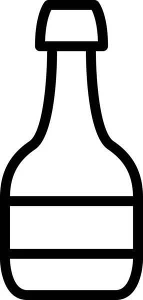 Icono Botella Vector Ilustración — Archivo Imágenes Vectoriales