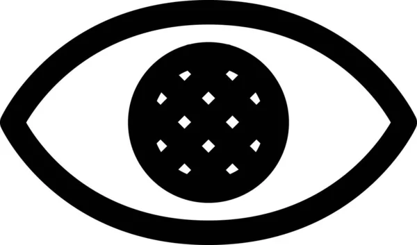 Auge Flach Symbol Vektor Illustration — Stockvektor