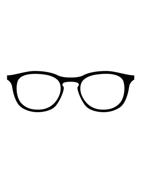 眼镜扁平图标矢量插图 — 图库矢量图片