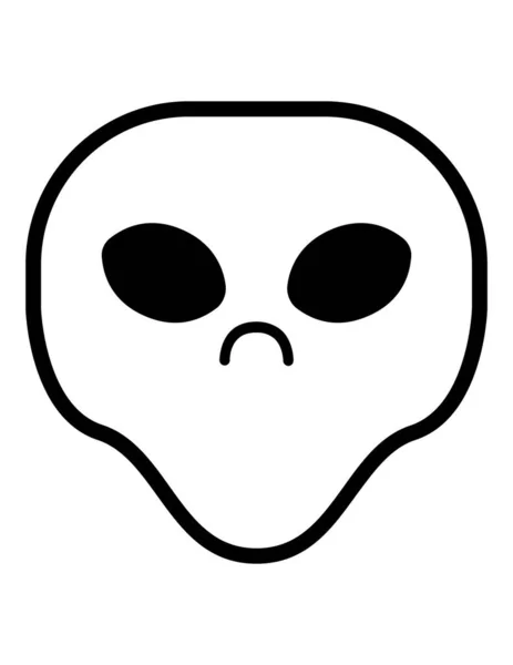 Illustration Vectorielle Icône Extraterrestre — Image vectorielle