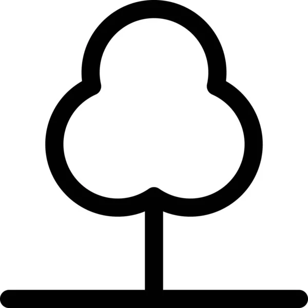 Baum Symbol Vektor Illustration — Stockvektor