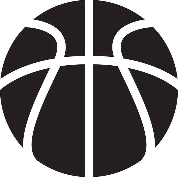 Basketbol topu simgesi, vektör illüstrasyonu