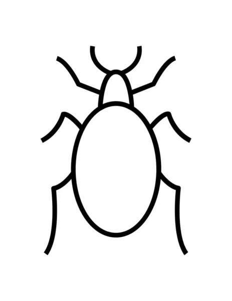 Bug Pictogram Vector Illustratie — Stockvector