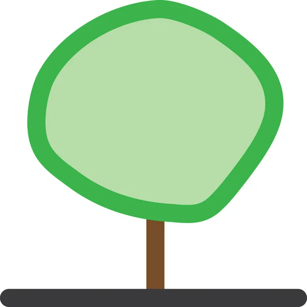 Árbol Icono Vector Ilustración — Vector de stock