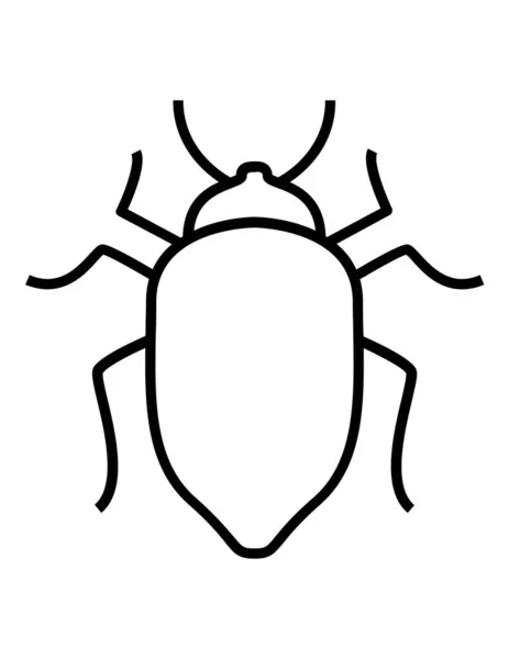 Bug Pictogram Vector Illustratie — Stockvector