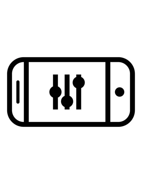 Smartphone Icon Vektor Illustration — Stockvektor