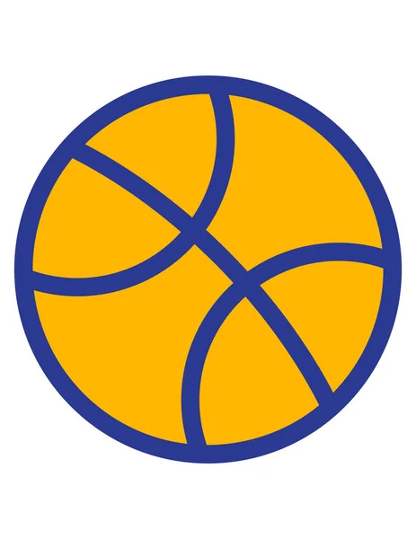 Basketball Flat Vector Icon — Stock Vector