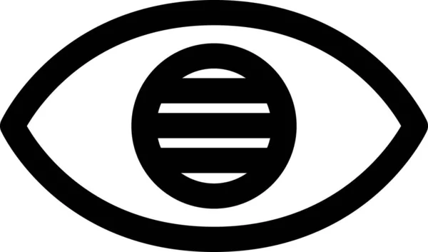 Auge Flach Symbol Vektor Illustration — Stockvektor