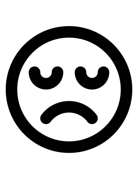 Emoji Flache Symbol Vektor Illustration — Stockvektor