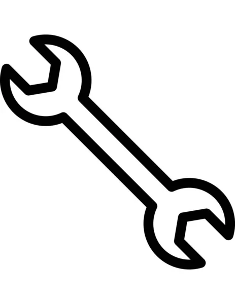 Wrench Screwdriver Vector Icon — Stock Vector