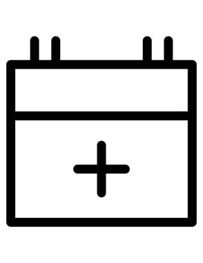 zaman zamanlama simgesi vektör illüstrasyonu