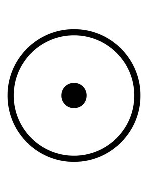 Siyah ve beyaz simgesinin vektör illüstrasyonu