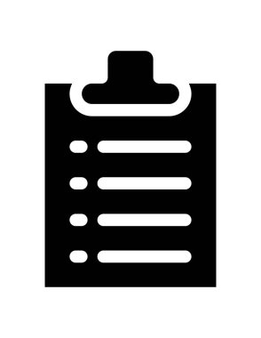 Görev simgesi vektör illüstrasyonlu dizin