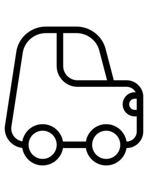 Alışveriş ve dağıtım hattı vektör simgesi.