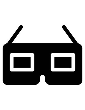 Gözlük vektör simgesi. biçim iki renkli düz sembol, gri ve cyan renkler, yuvarlak açılar, beyaz arkaplan