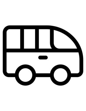 taşıma van vektörü simgesi.