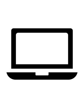 dizüstü bilgisayar simgesi vektör çizimi tasarımı