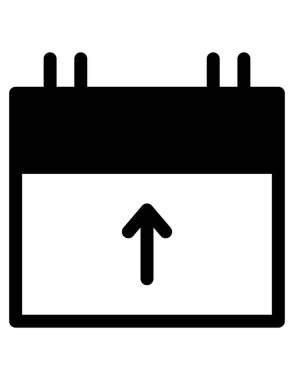 zaman zamanlama simgesi vektör illüstrasyonu