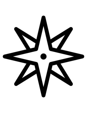 yıldız simgesi vektör illüstrasyonu