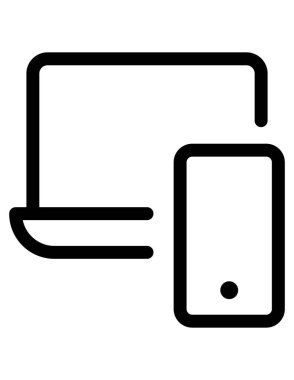 alışveriş ve ödeme çizgisi vektör simgesi.