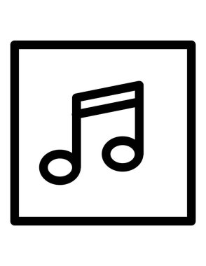 müzik notu vektör simgesi