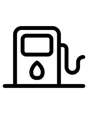 benzinlik ikonu vektör illüstrasyonu
