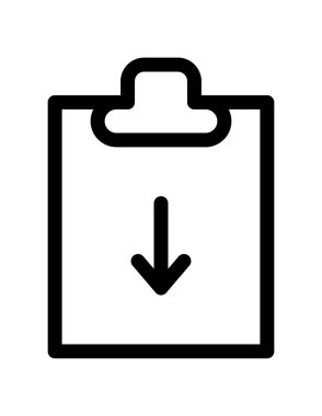 Görev simgesi vektör illüstrasyonlu dizin