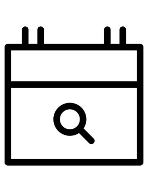 zaman zamanlama simgesi vektör illüstrasyonu