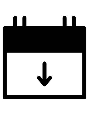 zaman zamanlama simgesi vektör illüstrasyonu