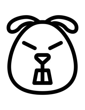 hayvan yassı ikon vektör illüstrasyonu