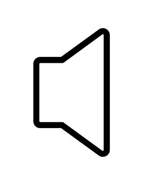 Hoparlör simgesi, vektör illüstrasyonu