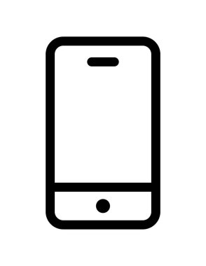 cep telefonu ikonu vektör illüstrasyonu