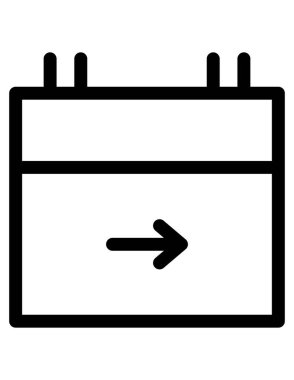 zaman zamanlama simgesi vektör illüstrasyonu