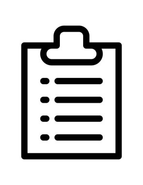 Görev simgesi vektör illüstrasyonlu dizin