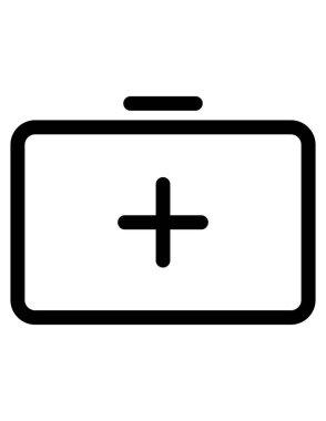 borsa simgesi vektörü, pictogram biçimi beyaz arkaplan üzerindeki düz semboldür