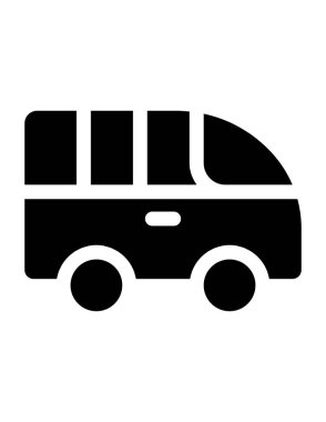 bus simgesi vektör illüstrasyonu