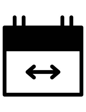 zaman zamanlama simgesi vektör illüstrasyonu