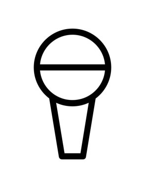 Dondurma simgesi beyaz arkaplanda izole edilmiş siyah stilde.